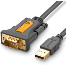 Кабель UGREEN CR104 (USB - DB9 RS-232) (2 м) (чорний) (20222)