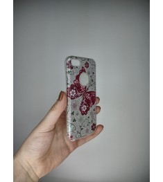 Силикон Glitter Apple iPhone 5 / 5s / SE (Big Butterfly)