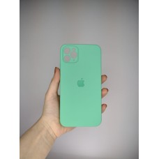 Силіконовий чохол Original Square RoundCam для Apple iPhone 11 Pro Max (49) Аквамарин.
