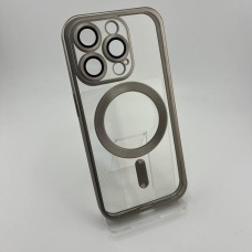 Чохол UMKU Shining з MagSafe для Apple iPhone 15 Pro (Графітовий)