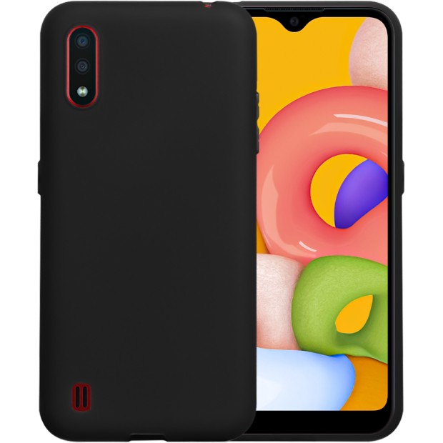 Силикон Graphite Samsung Galaxy A01 (2020) (Чёрный)