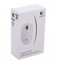 Миша дротова Logitech B100 (910-003360) (Біла)