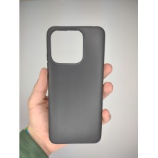 Силіконовий графітовий чохол для Xiaomi Redmi 12C  /  11A (чорний)