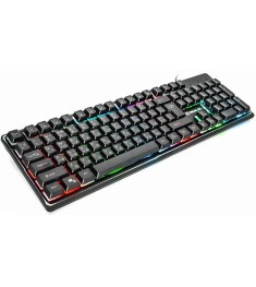 Клавіатура дротова ігрова REAL-EL Comfort 7011 з підсвіткою RGB (Чорний)