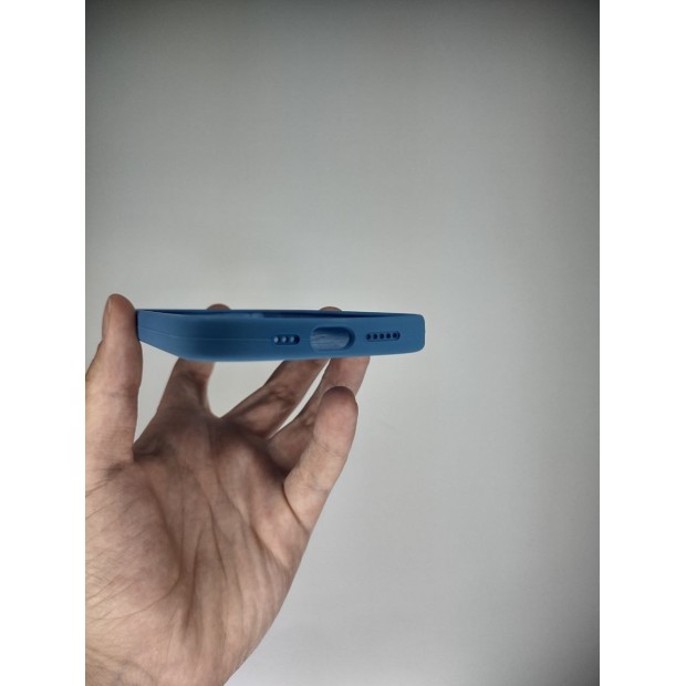 Силіконовий чохол Original Round для Apple iPhone 13 Pro (синій денім)