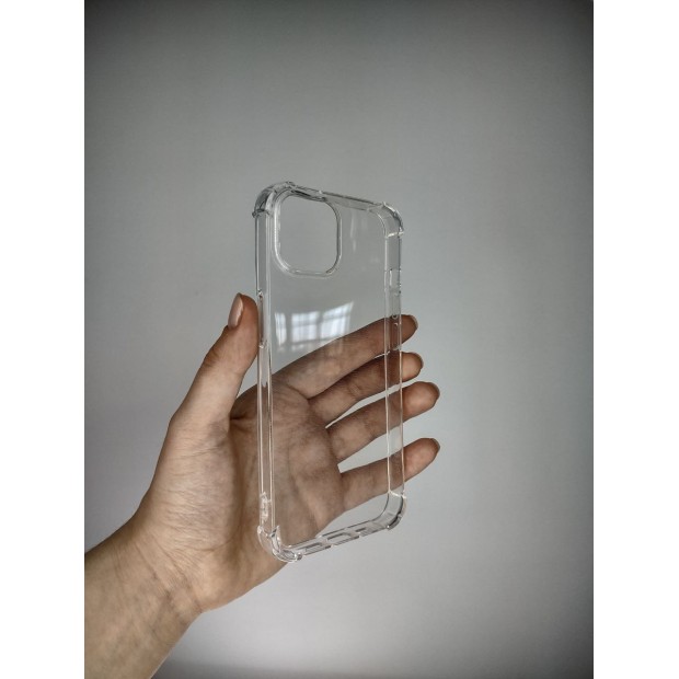 Силикон 6D Apple iPhone 14 (Прозрачный)