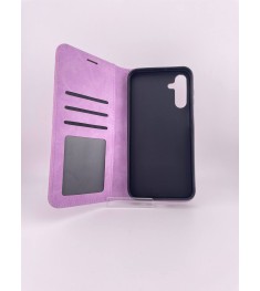 Чохол-книжка Leather Elegant Samsung Galaxy A15 (Темна фіалка)
