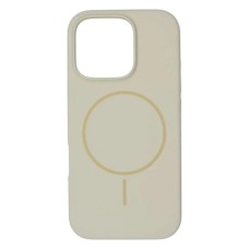 Силикон Original Round Case with MagSafe Apple iPhone 14 Pro Max (17) Antique White