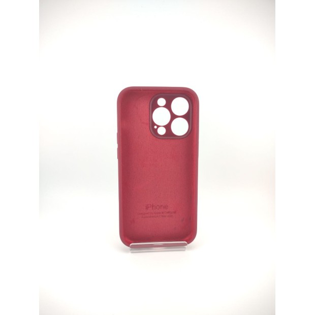 Оригінальний силіконовий чохол RoundCam для Apple iPhone 14 Pro (57) Marsala
