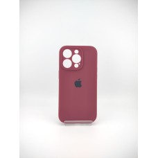 Силикон Original RoundCam Case Apple iPhone 14 Pro (57) Marsala