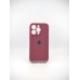Силикон Original RoundCam Case Apple iPhone 14 Pro (57) Marsala