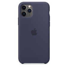 Силіконовий Оригінальний Чохол Круглої Форми Apple iPhone 11 Pro Max (09) Темно-синій