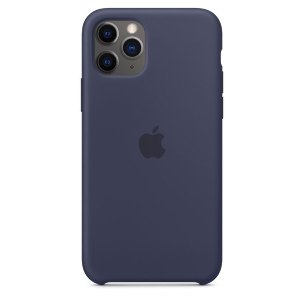 Силіконовий Оригінальний Чохол Круглої Форми Apple iPhone 11 Pro Max (09) Темно-синій