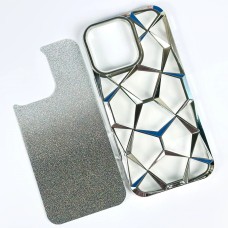 Чохол 3D Prism Metal для Apple iPhone 14 Pro Max (Silver)
