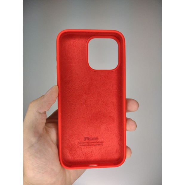 Силіконовий оригінальний круглий чохол для Apple iPhone 15 Pro Max (05) Product RED