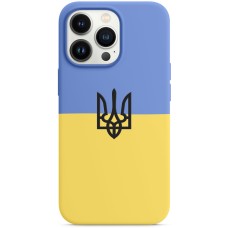 Силіконовий чохол Patriot для Apple iPhone 13 Pro (прапор України)