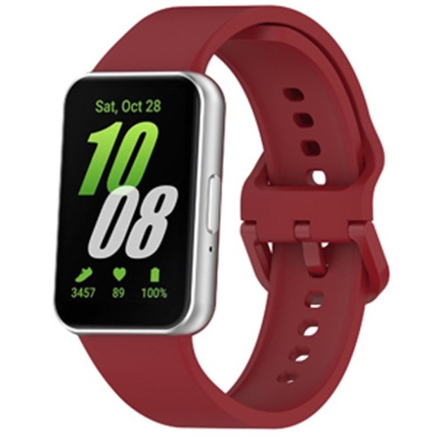 Ремешок Original Design Samsung Galaxy Fit 3 (R390) (Бордовый)