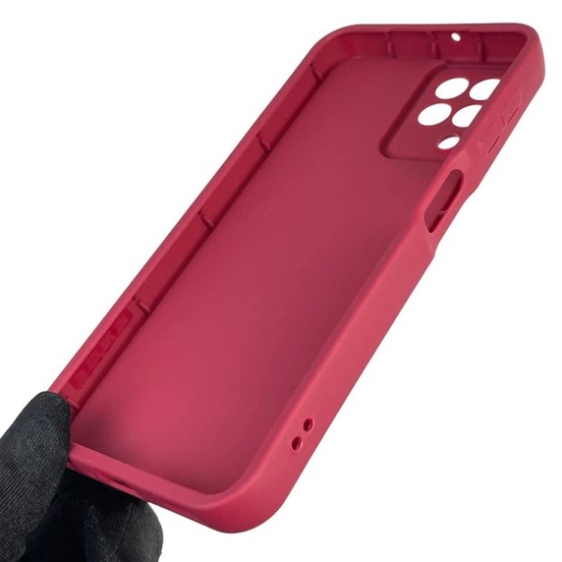 Силікон Original Samsung Galaxy A22  /  M22  /  M32 (ShutCam) (Бордовый)