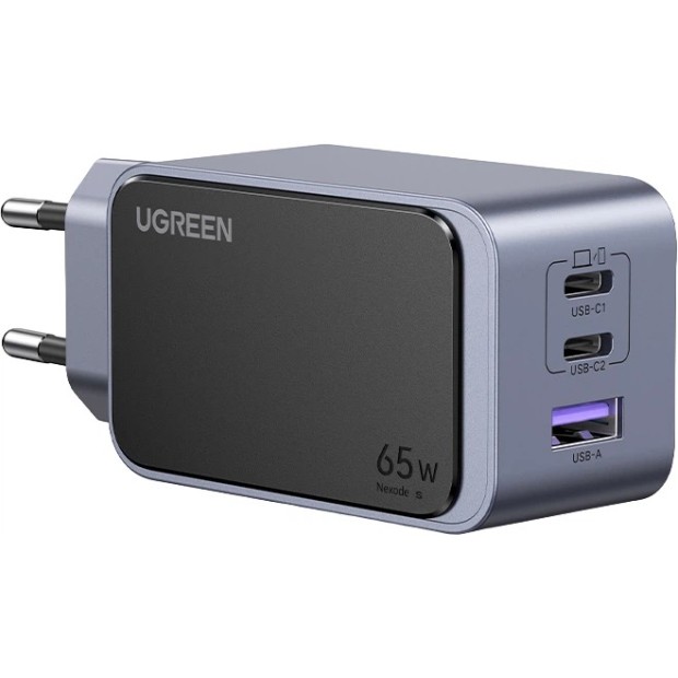 СЗУ-адаптер UGREEN X553 65W Nexode S (1USB/2Type-C) (Black) (35042)