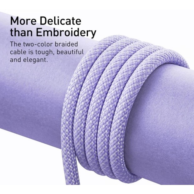 USB-кабель Baseus Dynamic 2.4A (1m) (Lightning) (Фиолетовый) CALD000405