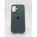 Силикон Original Round Case Apple iPhone 16 (55) Blackish Green