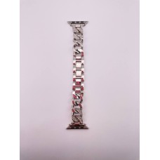 Apple Watch Metal Diamonds Strap 42  /  44  /  45  /  49mm (Silver)