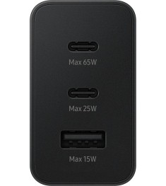 ЗП-адаптер Samsung 65W Power Adapter Trio (EU) (Чорний) (Оригінальна збірка)