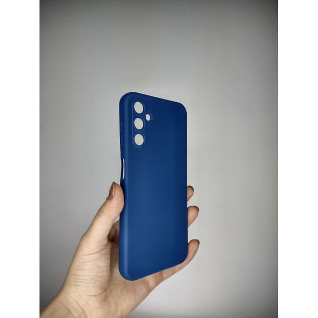 Силіконовий Original 360 Чохол для Samsung A14 (ShutCam) (Кобальт)