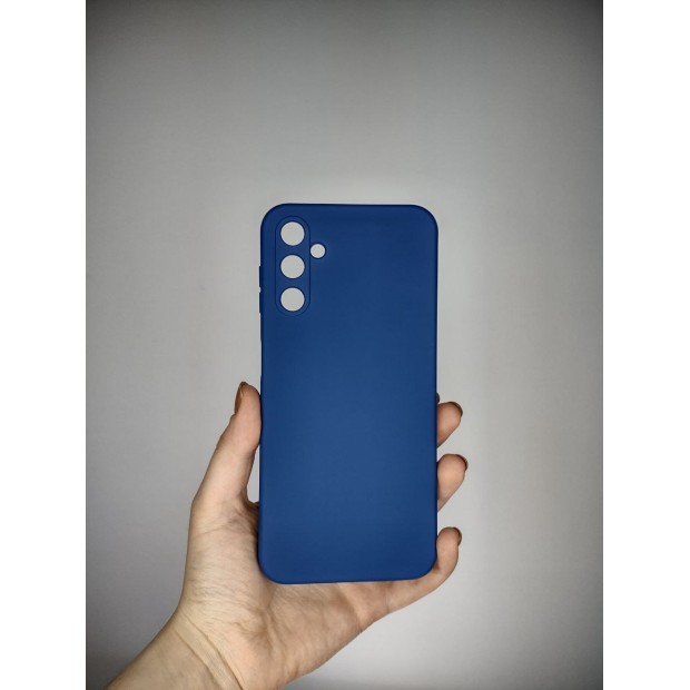 Силіконовий Original 360 Чохол для Samsung A14 (ShutCam) (Кобальт)