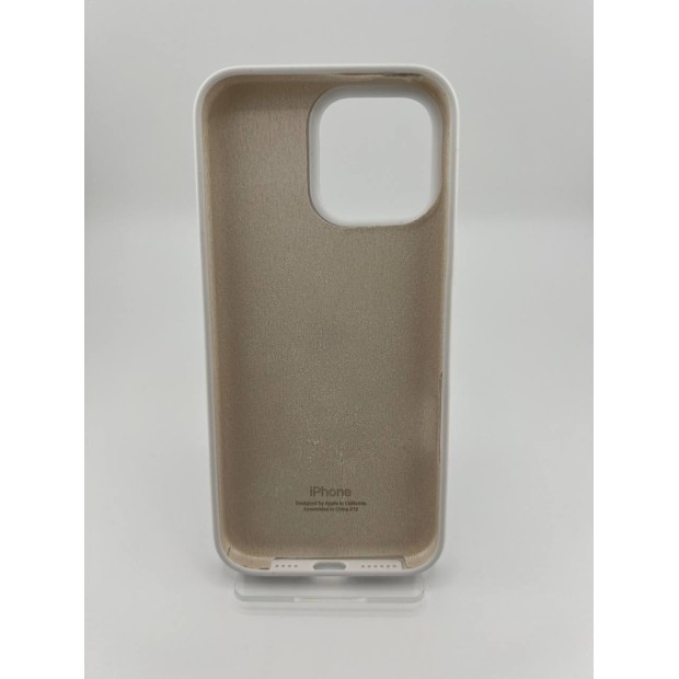 Силіконовий оригінальний чохол для Apple iPhone 16 Pro Max (41) жорсткий білий.