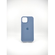 Силіконовий оригінальний чохол круглої форми для Apple iPhone 15 (зимовий блакитний)