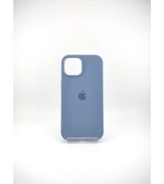 Силіконовий оригінальний чохол круглої форми для Apple iPhone 15 (зимовий блакит..