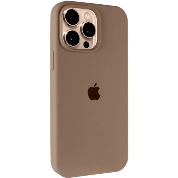 Силикон Original Round Case Apple iPhone 16 Pro Max (30) Milk Chocolate