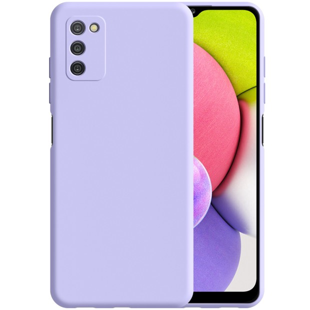 Силикон Original 360 Case Samsung Galaxy A03S (2021) (ShutCam) (Фиалковый)