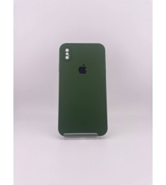 Силикон Original Square RoundCam Case Apple iPhone XS Max (73) Forest Green