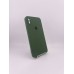 Силіконовий Оригінальний Чохол з Квадратними Закругленими Краями для Apple iPhone XS Max (73) Лісовий Зелений