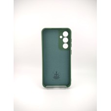 Силикон Original Samsung Galaxy S23 FE (ShutCam) (Тёмно-зелёный)