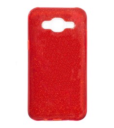 Силикон Glitter Samsung Galaxy J2 (2016) J200 (красный)