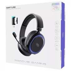 Беспроводные игровые накладные наушники-гарнитура Proove Gaming Rapture (Black) GHRP00010001