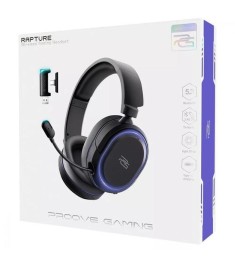Бездротові ігрові накладні навушники-гарнітура Proove Gaming Rapture (Black) GHR..