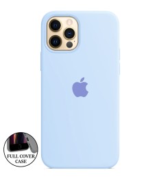 Силіконовий оригінальний чохол круглий для Apple iPhone 12 Pro Max (15) бузковий..
