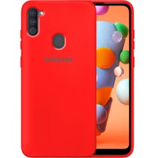 Силіконовий оригінальний 360 чохол для Samsung Galaxy M11  /  A11 (2020) (Червоний)