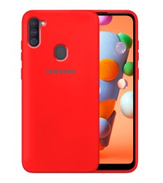 Силикон Original 360 Case Logo Samsung Galaxy M11 / A11 (2020) (Красный)