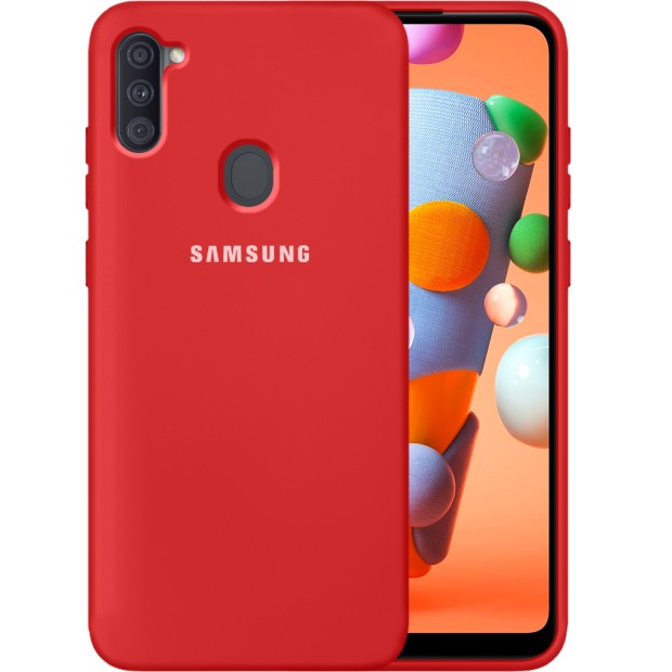 Силіконовий оригінальний 360 чохол для Samsung Galaxy M11  /  A11 (2020) (Червоний)