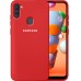 Силіконовий оригінальний 360 чохол для Samsung Galaxy M11  /  A11 (2020) (Червоний)