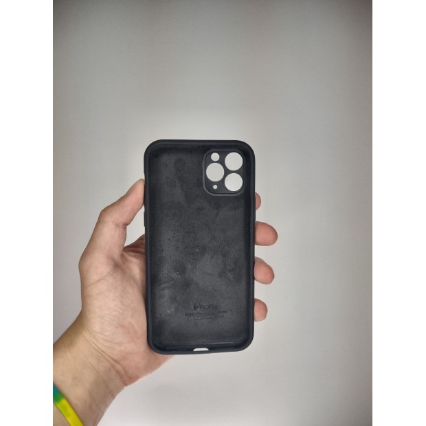 Силикон Original Square RoundCam Case Apple iPhone 11 Pro (07) Black