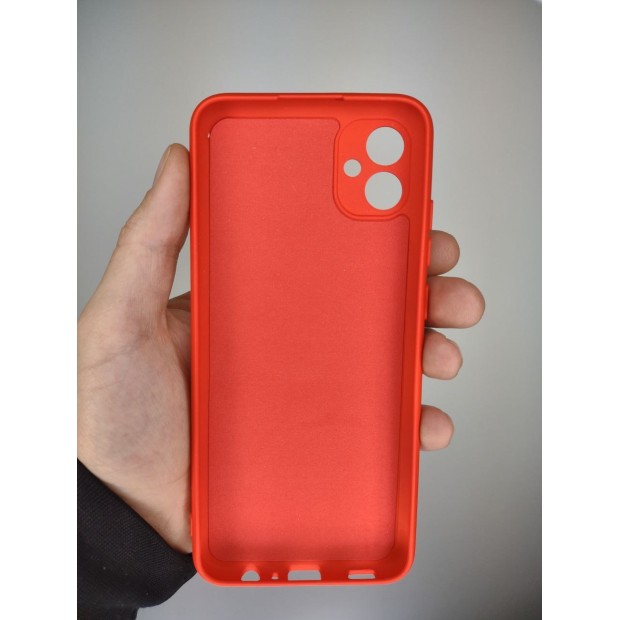 Силіконовий оригінальний чохол для Samsung Galaxy A04E (2022) (ShutCam) (Червоний)