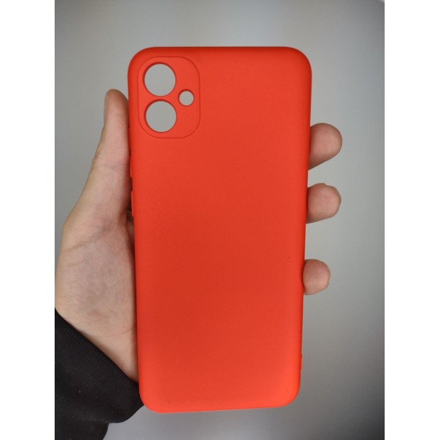 Силикон Original Case Samsung Galaxy A04E (2022) (ShutCam) (Красный)