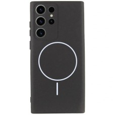 Чохол Silicone Case MagSafe Samsung Galaxy S25 Ultra (Чорний)