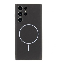 Чохол Silicone Case MagSafe Samsung Galaxy S25 Ultra (Чорний)